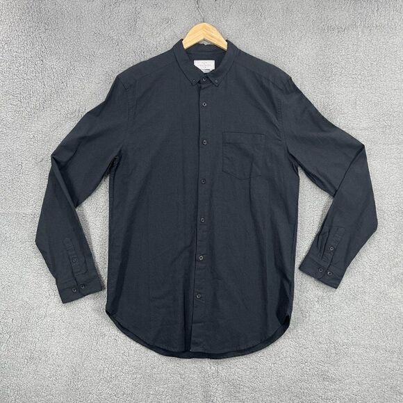 NWT Your Neighbors Button Up Shirt Mens Medium Gray - Picture 2 of 15